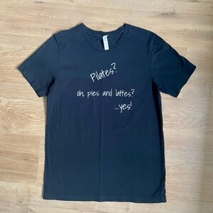 Bella Canvas Women’s Black Tee with White Text Size M